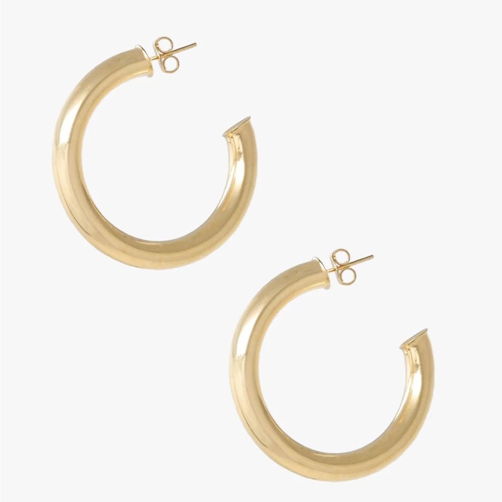 cupcakes and cashmere Gold Hoops | Earrings